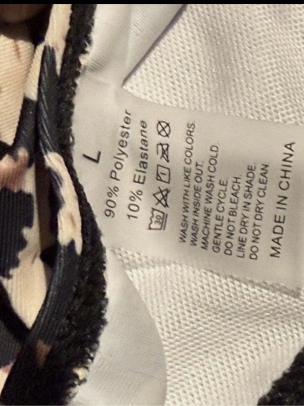 SHEIN Leopard Print Bikini Set - Beige and Black - Picture 3 of 3